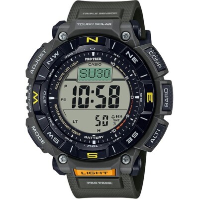 CASIO PROTREK PRG-340-3JF Black Men's Watch New in Box F/S