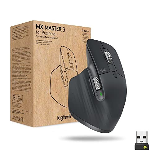 Logitech MX Master 3 for Business, Wireless Mouse, Logi Bolt Technology, Bluetoo
