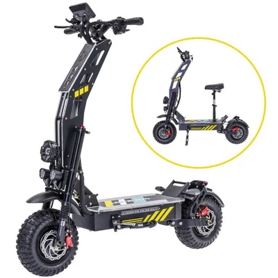 ZSNAKE Elektroroller für Erwachsene 8000W 60V/40AH 14'' E Scooter Cityroller Klappbar