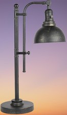 VONLUCE 25"-29" Adjustable Industrial Style Metal Task Rustic Desk Lamp Bronze