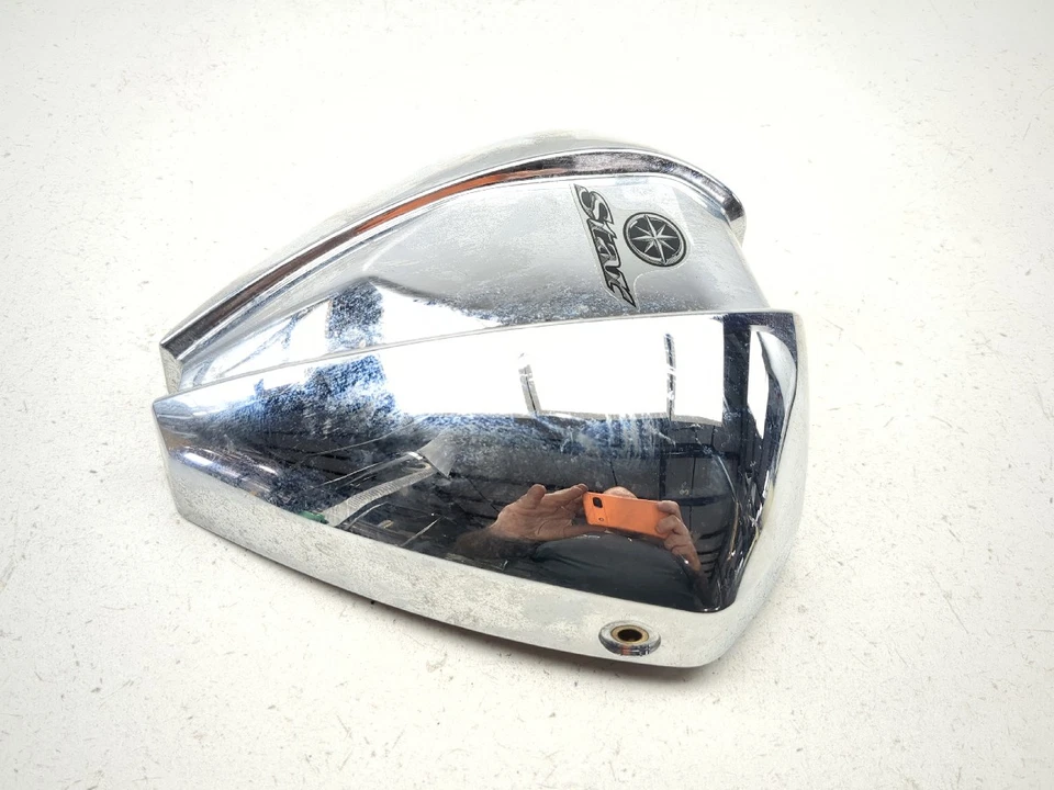 08-17 Yamaha Raider XV1900 CU Cubierta de filtro de aire cromada Foto 4 de 4