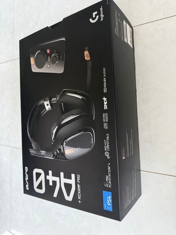 Astro A40 Headset MixAmp Pro TR Mixer For PS4 PC Gaming Audio Japan Auth Tested
