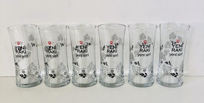 Yeni Raki Yeni Seri, Türkische Raki Konische Spirituosengläser - 6er Set