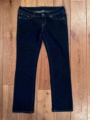 CELINE Paris Low Rise Straight Leg Jeans Dark Denim FR 42 W32 L29 Minimalist