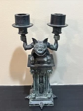 Authentic Disney Parks Haunted Mansion Gargoyle Candlestick Holder/Candelabra