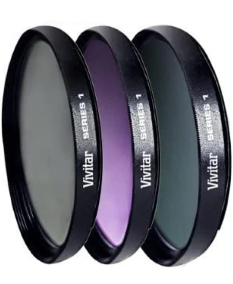 Vivitar Series 1 Multi-coated 3 Piece 43mm Filter Kit UV/CPL/FLD - Image 3 of 3