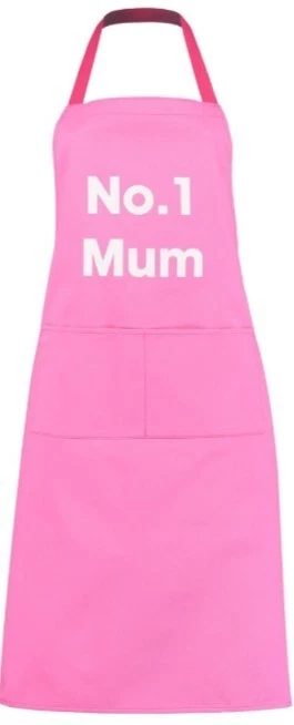 Mum Cooking Apron - Artscape No 1 Pink Aprons Kitchen Best Mom  Gift - Image 3 of 4