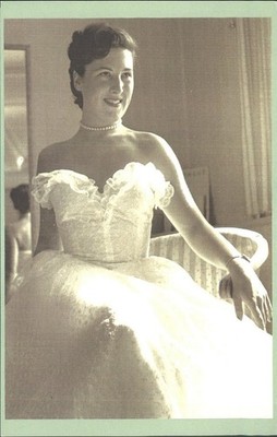1952 Margaret Thompson Nottingham Spitzenkleid Vintage Foto Postkarte IRIS Hulton