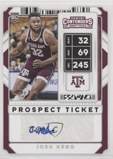 2020 Panini Contenders Draft Picks Sticker Ticket Stub 4/32 Josh Nebo Auto 4l3