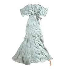 Reformation Winslow Wrap Dress Celadon Green Maxi Long Draped Tie Bridesmaid XS
