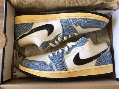 Nike  Air Jordan 1 Low SE Sashiko Denim  EU 45,5/ US 11,5 / UK 10,5 Neu