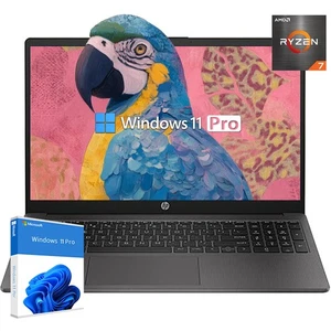 HP 255 G10 portable 15.6 dans FHD AMD Ryzen 7 7730U UpTo 64GB RAM 4TB Éoliennes 11 Pro