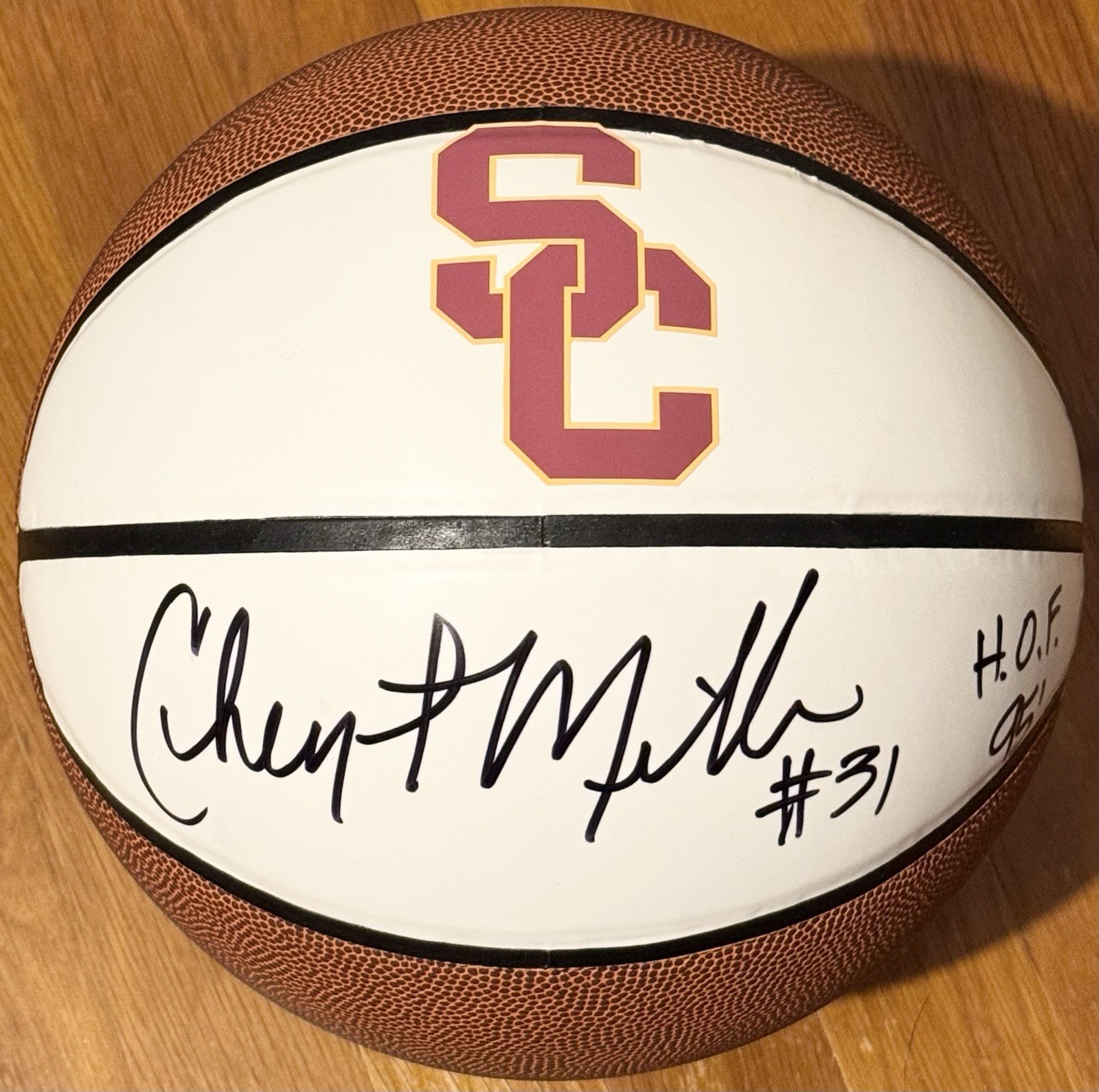 Cheryl Miller Autographed Signed USC Trojans Logo Basketball JSA COA 