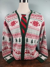 Jolly Sweaters Ugly Christmas Sweater Novelty Funny Geeky Holiday Party Mens XL