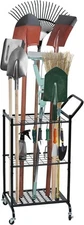 Garden Tool Organizer with Wheels, Garden Tool Tower Stand