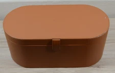 Dyson Airwrap Styler Brown Leather Case ONLY Hard Storage Travel Box