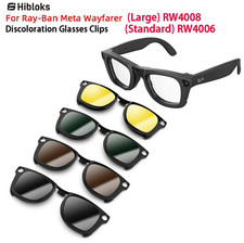 1pcs Clip-On Polarized Lenses for Ray-Ban Meta Wayfarer RW4008 RW4006 - NEW