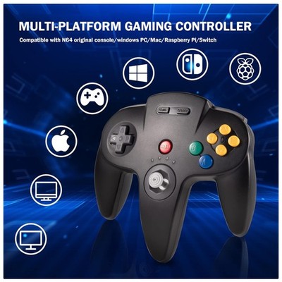 Ergonomic N64 Wireless Controller - Switch Compatible