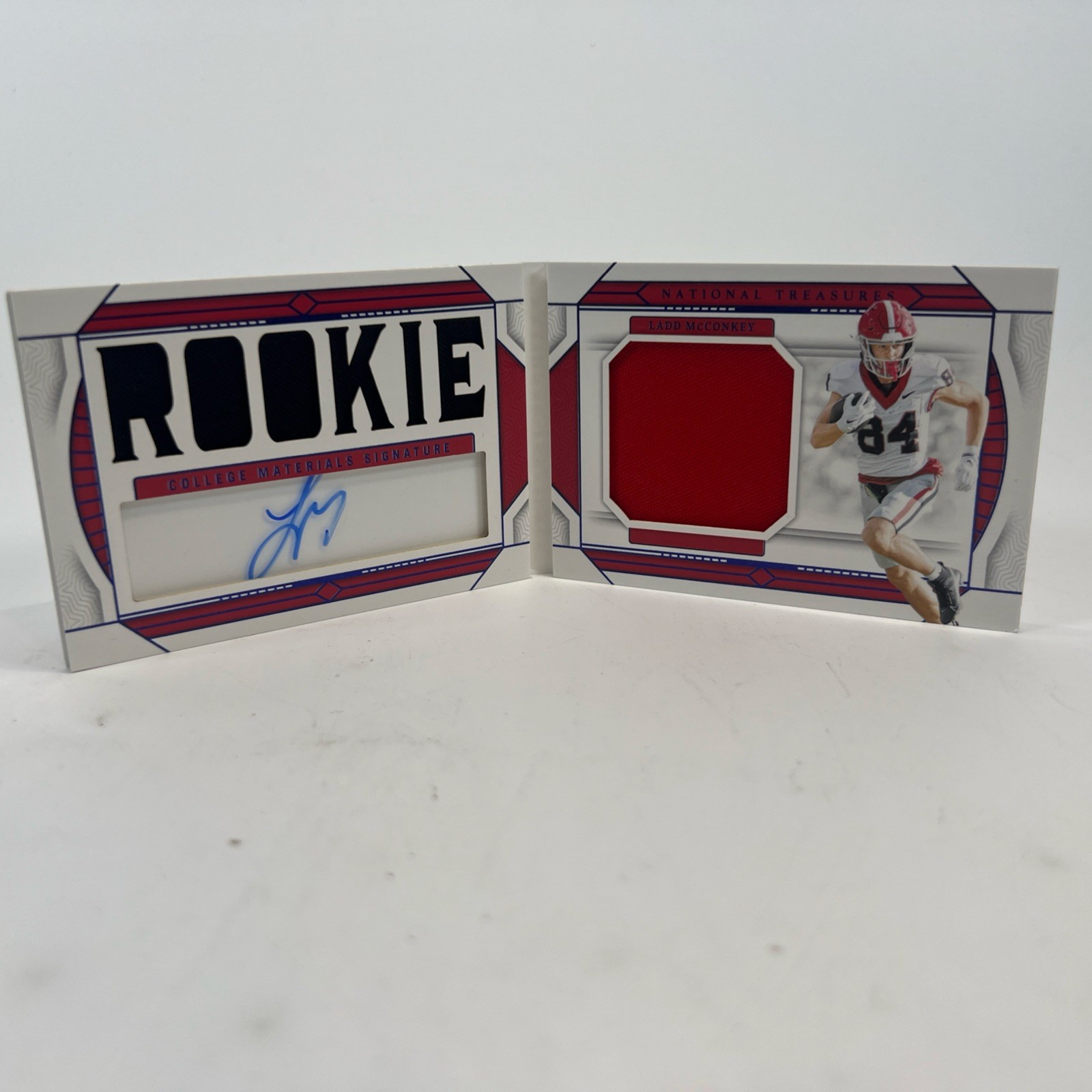 Ladd McConkey Panini National Treasures Rookie Material Signatures Rps #LMY Base