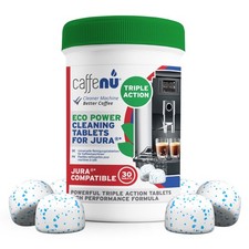 Caffenu Jura Compatible Coffee Machine Cleaning Tablets x 30 (30 Uses) Triple