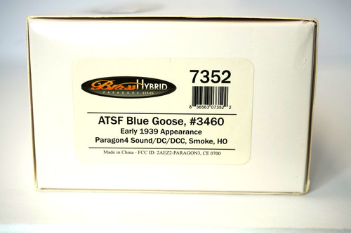 Broadway Limited 7352 HO ATSF Blue Goose Hudson Paragon4 sonido/DCC/humo | Condition: New