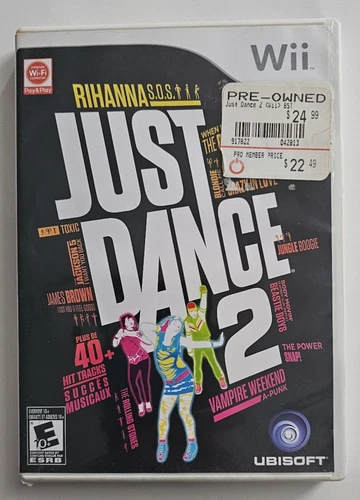 JUST DANCE 2 (nintendo Wii, 2010) cib COMPLETE tested SIMULATION manual DANCING