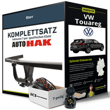 Für VW Touareg Typ CR7 , RC8 Anhängerkupplung starr +eSatz 7pol 17- NEU