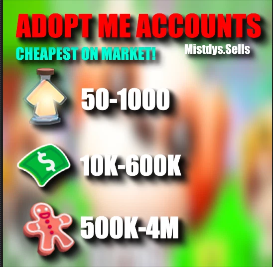 Adopt Me accounts-Bucks, Pots, Ginger | ⭐ 250+ SOLD IN THE LAST WEEK!⭐RESTOCKED!