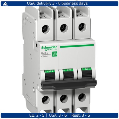 SCHNEIDER M9F42304 MULTI9 C60BP 3PC 4A 10KA 277V (1pc) New in stock at MRO2DAY