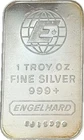 Engelhard Globe 1 Troy Ounce Fine Silver Bar .999 Silver