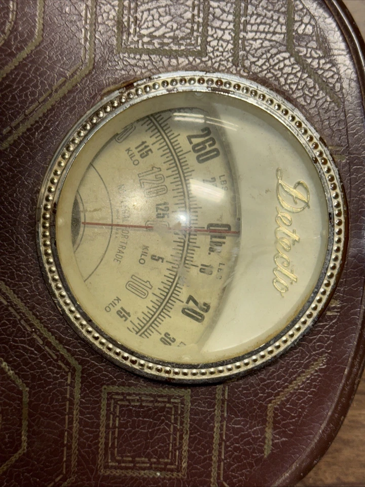 Detecto Vintage Bathroom Scale Cool Color Works Great - Image 2 of 4