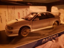 AutoArt Subaru Impreza 22B 1/18 Diecast glossy white box cert RARE #0004 / 1500
