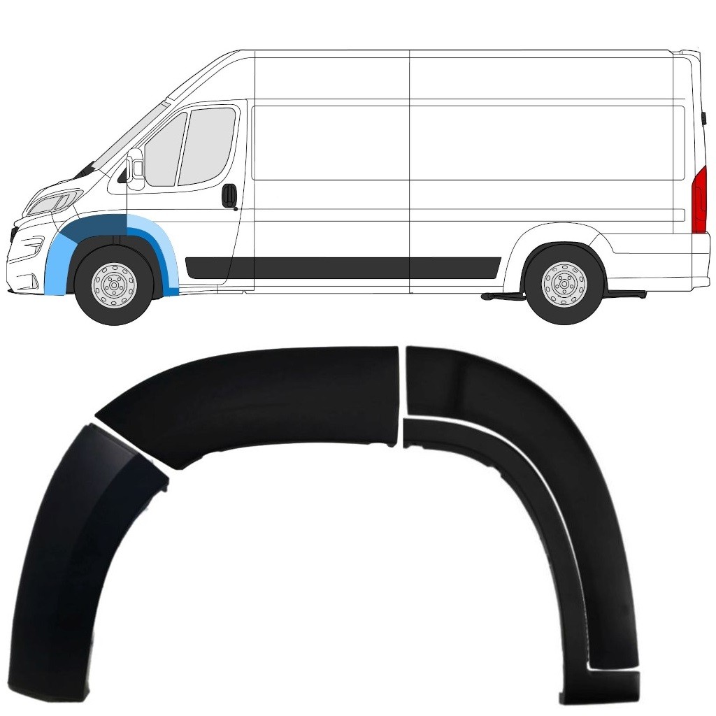 Front Fender Trim Set for Opel Movano 2021- / Left