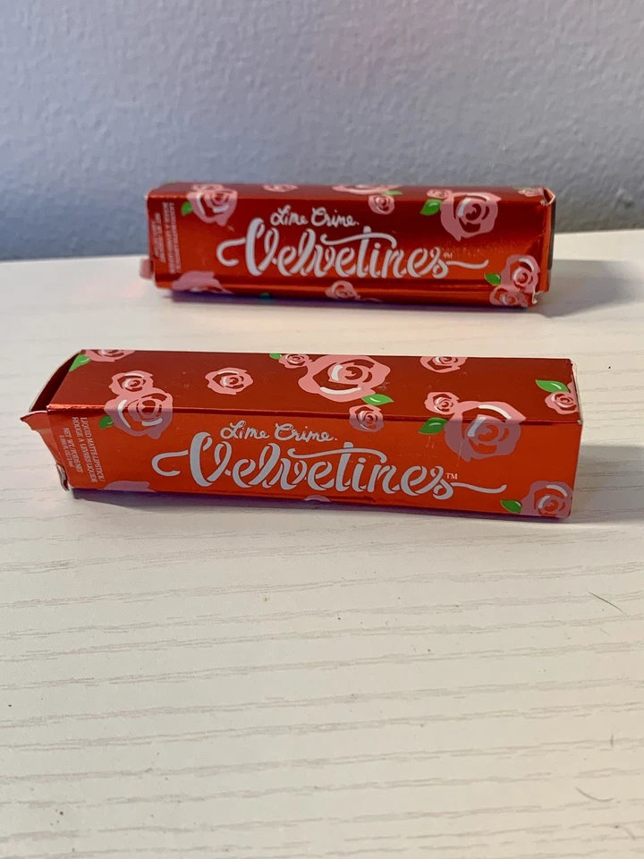 2X Lime Crime Velvetines Liquid Matte Lipstick RAVEN Dark Purple NEW Set Full SZ - Image 2 of 4