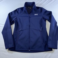Under Armour Infrared Coldgear Fitted Shell Womens Jacket Size M Blue