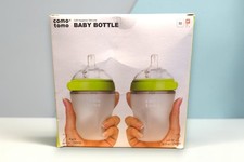 Comotomo Natural Feel Baby Bottle, 2pk - 8 oz - Green