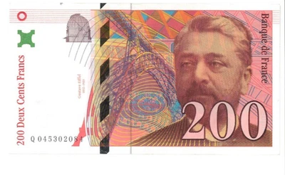 Billet de 200 Francs Gustave Eiffel – 1996 - Photo 1/2