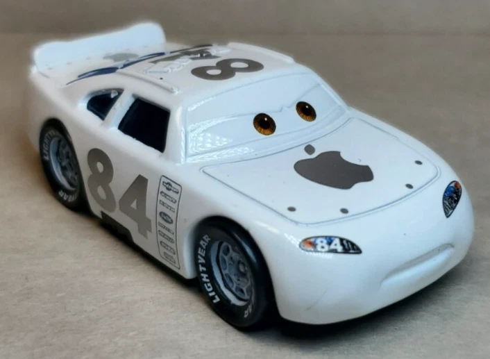 Disney Pixar Cars Mac iCar Apple Car 84 Diecast Stock Car Piston