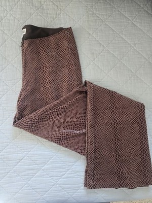 Womens VINTAGE Animal Print Cache Pants Sz 4 Y2K club ''take me home pants'' iykyk