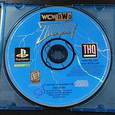 WCW nWo Thunder PlayStation PS1 Wrestling Fighting Game Disc Only