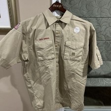 Boy Scout BSA UNIFORM SHIRT New Style Adult Mens Large Short Sleeve O43