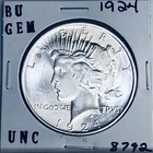 1924 P BU GEM PEACE SILVER DOLLAR UNC MS+++ U.S. MINT RARE COIN 8792