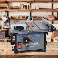 8.5 Inch Table Saw for Jobsite Rate 5000RPM 98% Vacuuming Low Noise With Stand