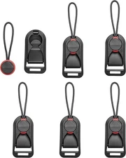 6 Pcs Camera Strap Combo - Neck & Wrist Strap Quick Release, Strap Buckle