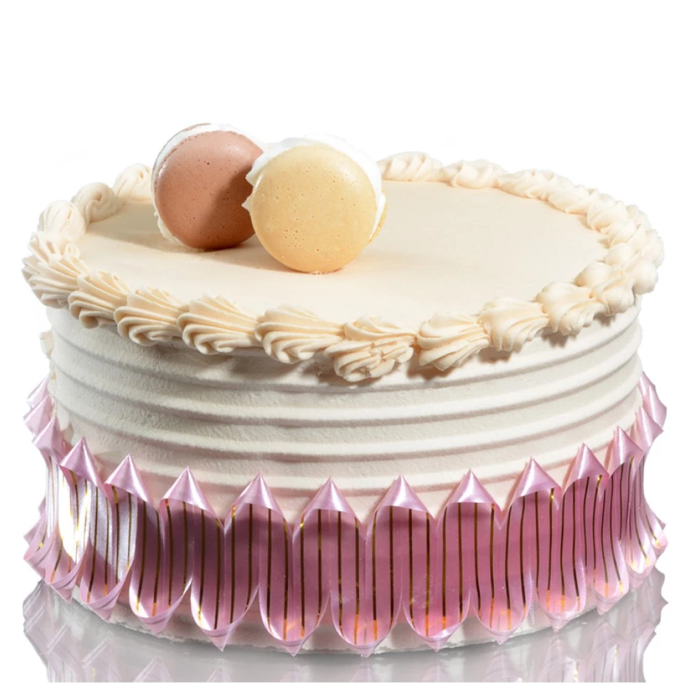 Nastro in plastica GIROTORTA da Pasticceria - colore ARGENTO lucido - 1 metro - Immagine 3 di 4