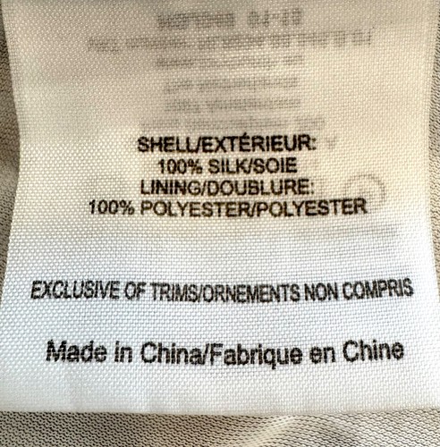 Tori Burch, Size L, Silk Dress, Navy & White Southern Print, Lined, Short Sleeve - Picture 7 of 8