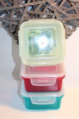 3 Lock und Lock LocknLock Vorratsdosen SET  FARB MIX   410 ml -HPL 977 -