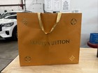 Louis Vuitton Authentic Paper Shopping Bag 19”  X 9” X  16” Orange And Gold — photo 4