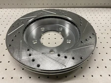 Max Advance Cross-Drilled Slotted 5-Lug Disc Brake Rotor BRS012218-N BRS54042-L