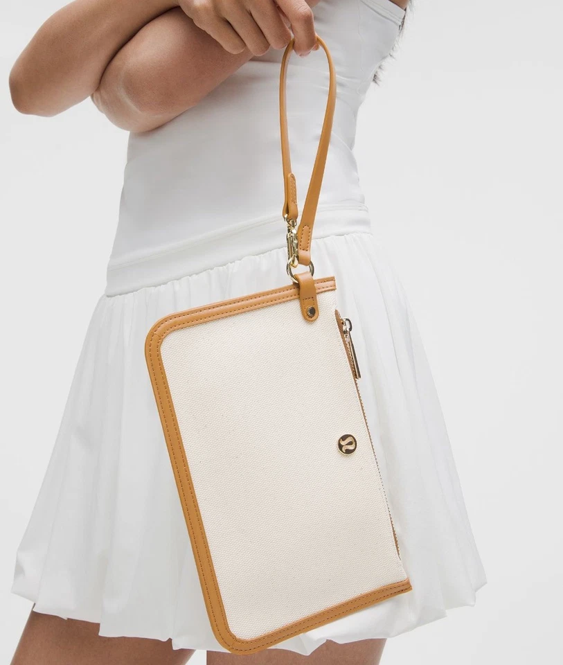 LULULEMON CLASSIC CANVAS TOTE BAG 16L NATURAL/BROWN NWT - Image 3 of 4